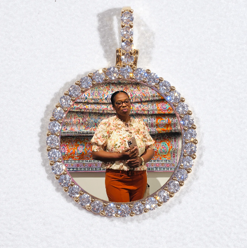 3D CIRCLE CUSTOM PICTURE PENDANT SMALL SIZE
