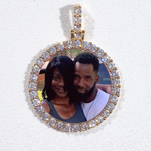 3D CIRCLE CUSTOM PICTURE PENDANT SMALL SIZE