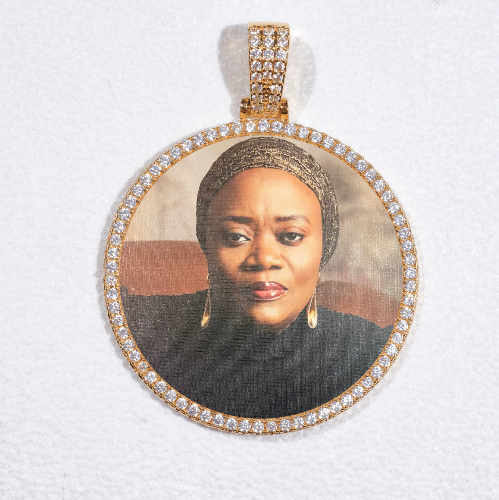 MEDIUM 3D CIRCLE CUSTOM PICTURE PENDANT