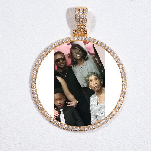 MEDIUM 3D CIRCLE CUSTOM PICTURE PENDANT