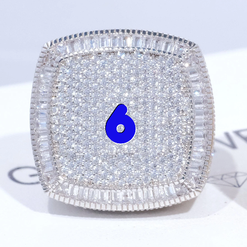 CUSTOM LETTER 3D ICED RING