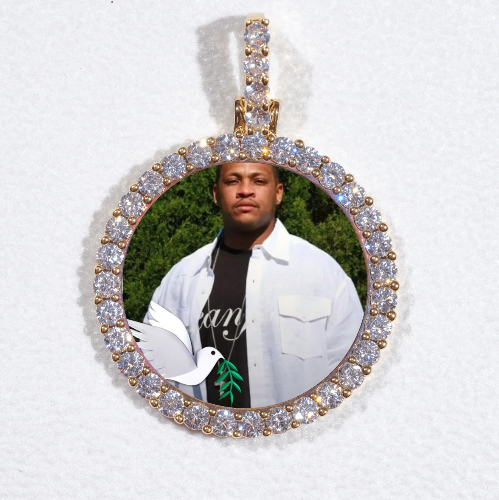 3D CIRCLE CUSTOM PICTURE PENDANT SMALL SIZE