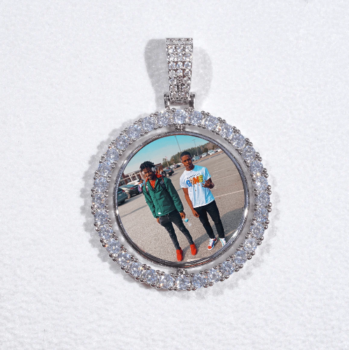 3D Spinning 2-Faced Custom Picture Pendant