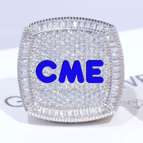 CUSTOM LETTER 3D ICED RING