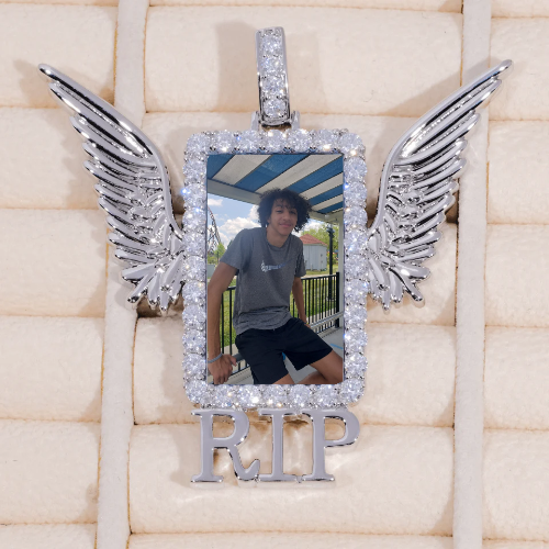 RIP WING 3D CUSTOM PICTURE PENDANT