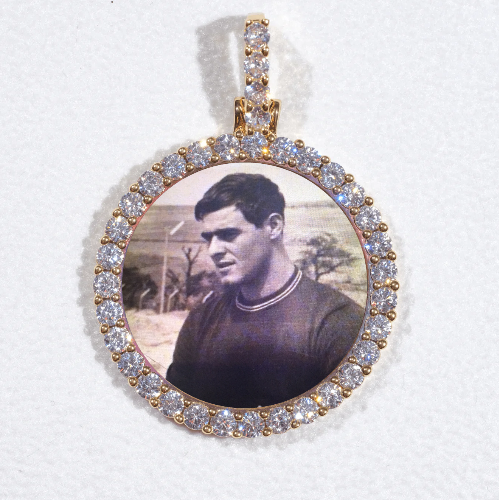 3D CIRCLE CUSTOM PICTURE PENDANT SMALL SIZE