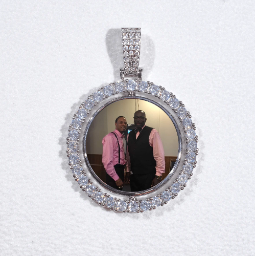 3D Spinning 2-Faced Custom Picture Pendant