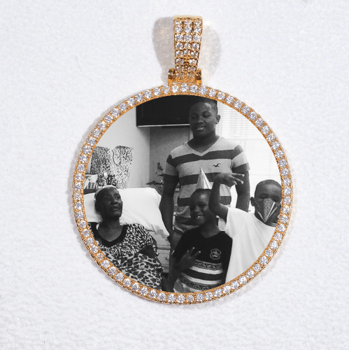 MEDIUM 3D CIRCLE CUSTOM PICTURE PENDANT