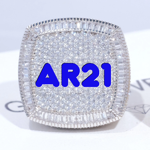 CUSTOM LETTER 3D ICED RING