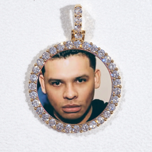 3D CIRCLE CUSTOM PICTURE PENDANT SMALL SIZE