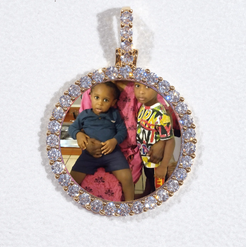 3D CIRCLE CUSTOM PICTURE PENDANT SMALL SIZE
