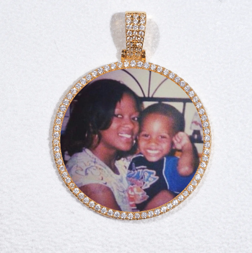 MEDIUM 3D CIRCLE CUSTOM PICTURE PENDANT