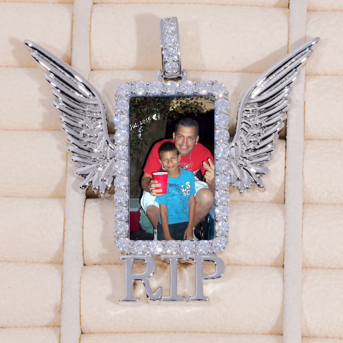 RIP WING 3D CUSTOM PICTURE PENDANT