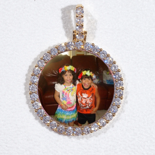3D CIRCLE CUSTOM PICTURE PENDANT SMALL SIZE