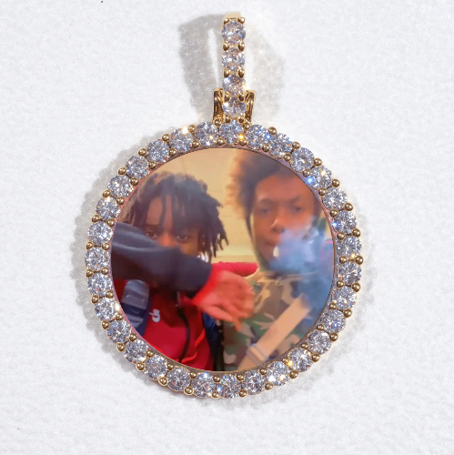 3D CIRCLE CUSTOM PICTURE PENDANT SMALL SIZE