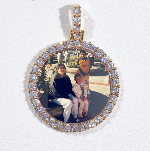 3D CIRCLE CUSTOM PICTURE PENDANT SMALL SIZE