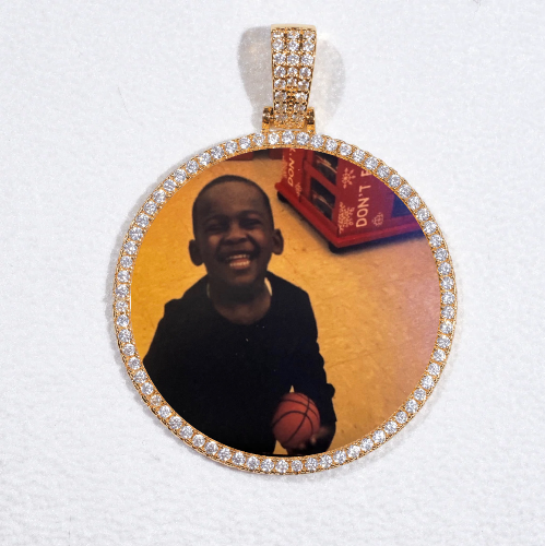 MEDIUM 3D CIRCLE CUSTOM PICTURE PENDANT