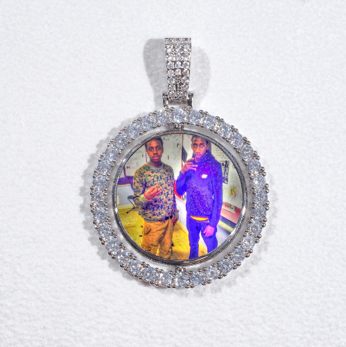 3D Spinning 2-Faced Custom Picture Pendant