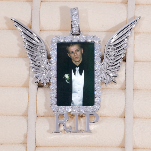 RIP WING 3D CUSTOM PICTURE PENDANT