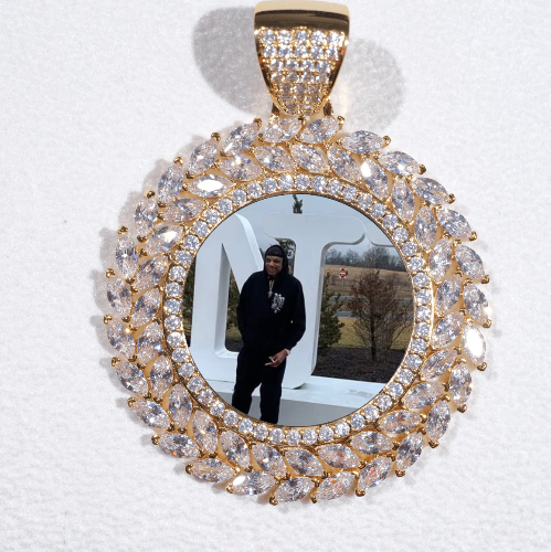 Large 3D Wheat Ear Custom Picture Pendant