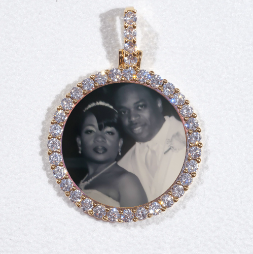 3D CIRCLE CUSTOM PICTURE PENDANT SMALL SIZE
