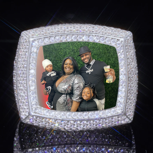 3D CUSTOM PICTURE ICED RING