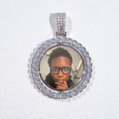 3D Spinning 2-Faced Custom Picture Pendant