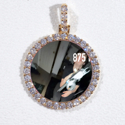 3D CIRCLE CUSTOM PICTURE PENDANT SMALL SIZE