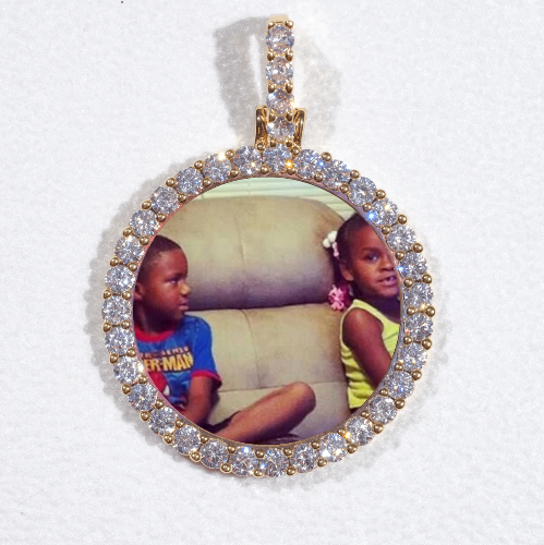 3D CIRCLE CUSTOM PICTURE PENDANT SMALL SIZE
