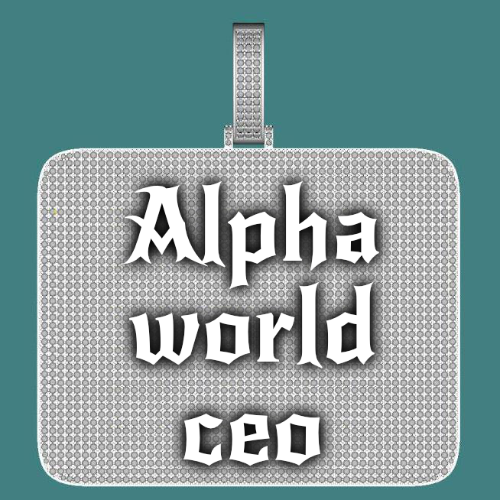 CUSTOM LETTER NECKLACE 3D BIG SQUARE