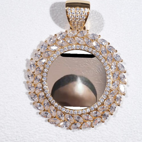 Large 3D Wheat Ear Custom Picture Pendant