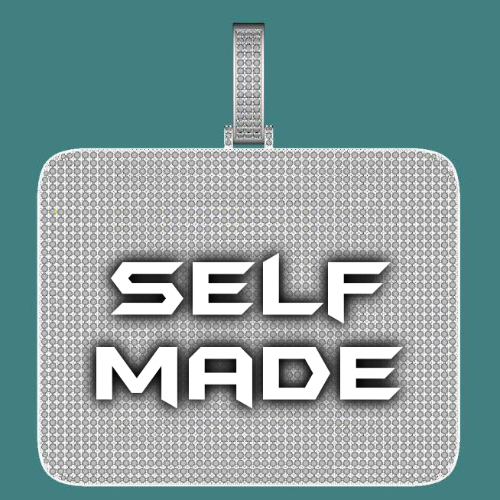 CUSTOM LETTER NECKLACE 3D BIG SQUARE