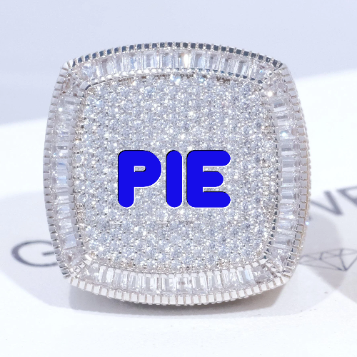 CUSTOM LETTER 3D ICED RING
