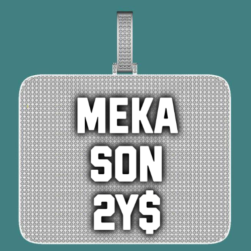 CUSTOM LETTER NECKLACE 3D BIG SQUARE