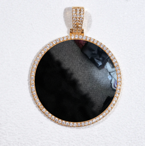 MEDIUM 3D CIRCLE CUSTOM PICTURE PENDANT