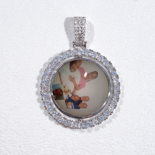 3D Spinning 2-Faced Custom Picture Pendant