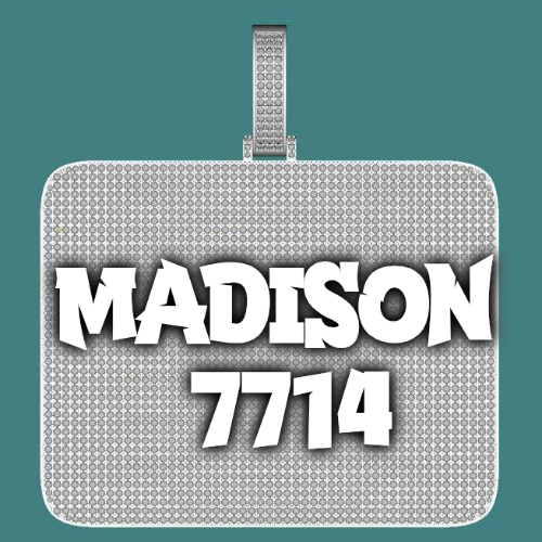 CUSTOM LETTER NECKLACE 3D BIG SQUARE