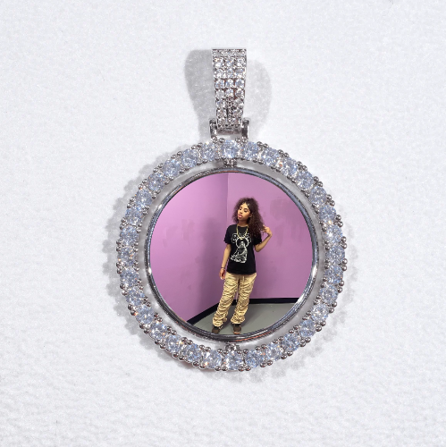 3D Spinning 2-Faced Custom Picture Pendant