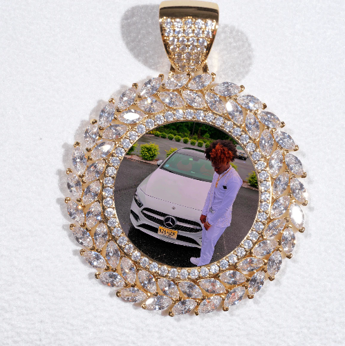 Large 3D Wheat Ear Custom Picture Pendant