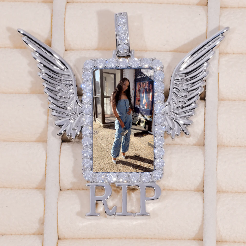 RIP WING 3D CUSTOM PICTURE PENDANT