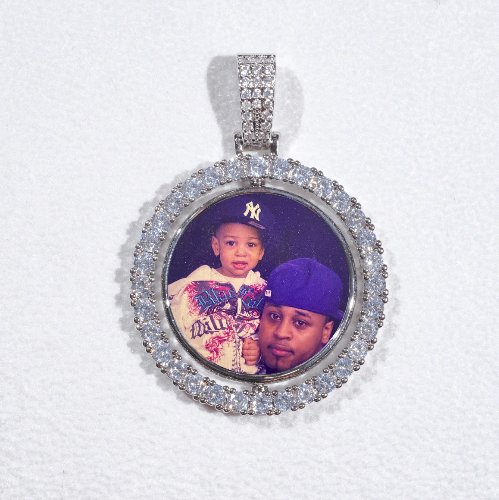 3D Spinning 2-Faced Custom Picture Pendant