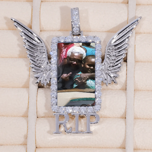 RIP WING 3D CUSTOM PICTURE PENDANT