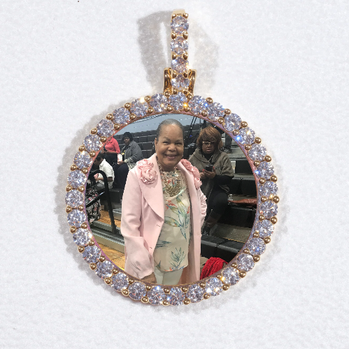 3D CIRCLE CUSTOM PICTURE PENDANT SMALL SIZE