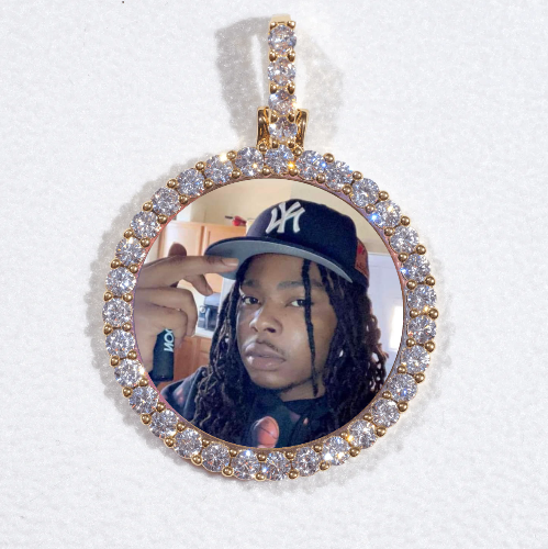 3D CIRCLE CUSTOM PICTURE PENDANT SMALL SIZE