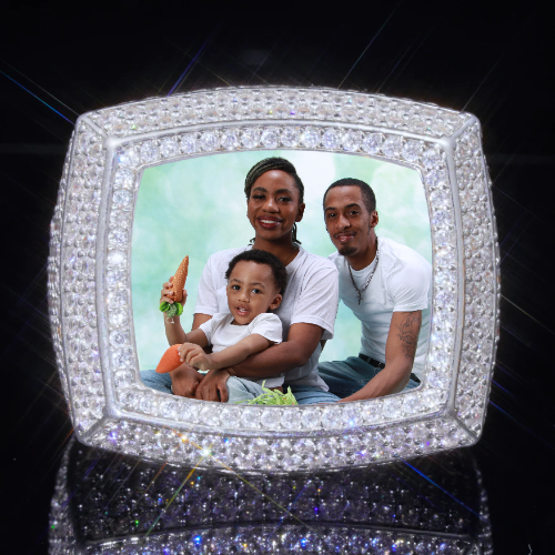 3D CUSTOM PICTURE ICED RING