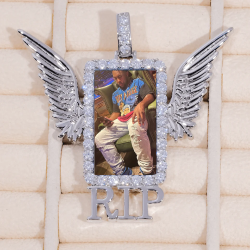 RIP WING 3D CUSTOM PICTURE PENDANT