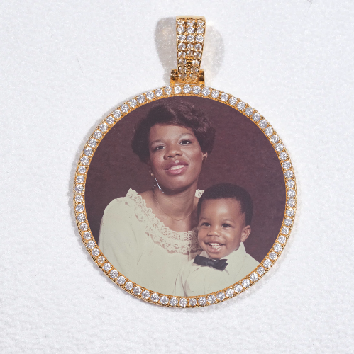 MEDIUM 3D CIRCLE CUSTOM PICTURE PENDANT