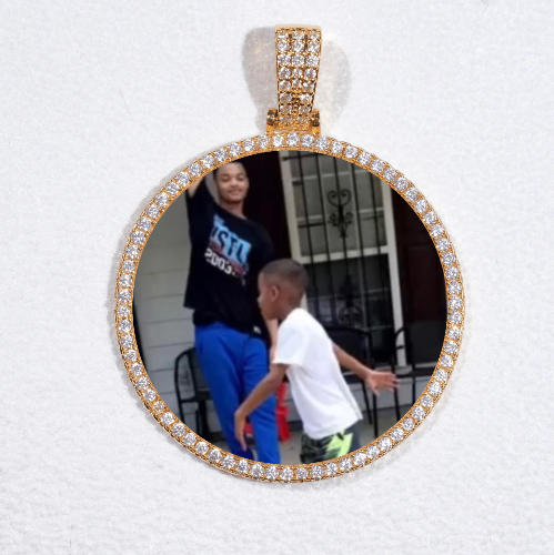 MEDIUM 3D CIRCLE CUSTOM PICTURE PENDANT