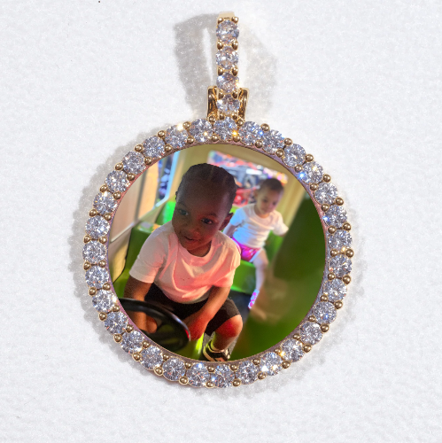 3D CIRCLE CUSTOM PICTURE PENDANT SMALL SIZE