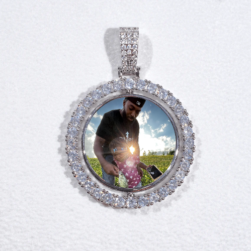 3D Spinning 2-Faced Custom Picture Pendant